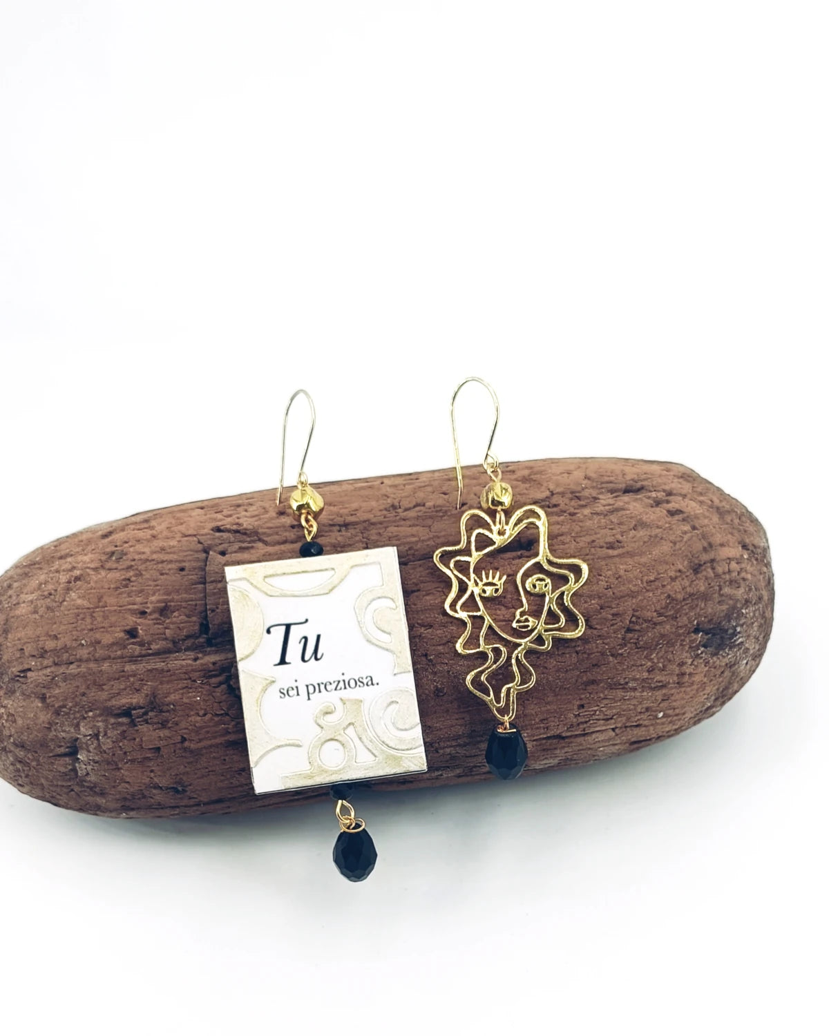 Orecchini di carta Tu sei preziosa