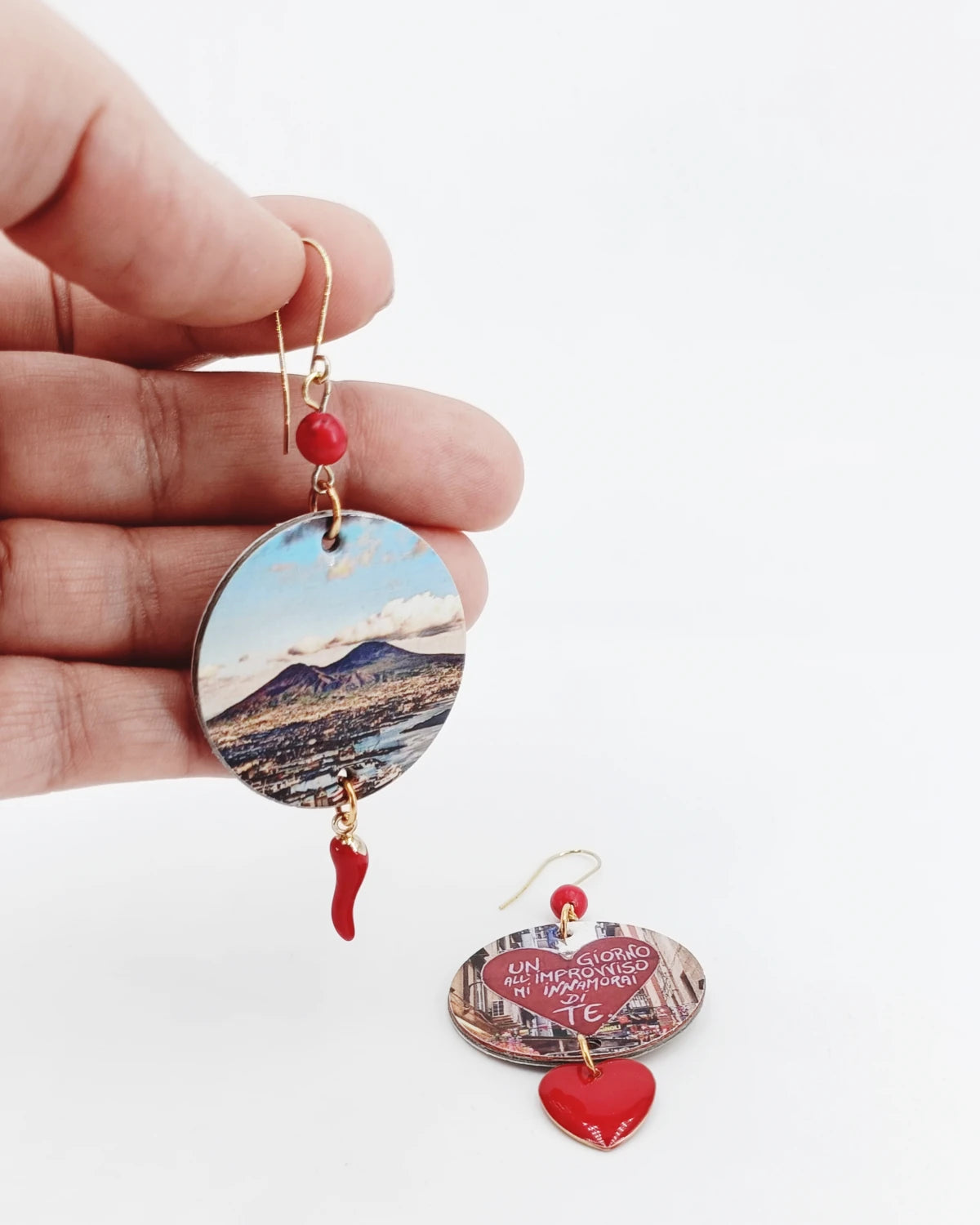 Orecchini di carta Un giorno all'improvviso napoli