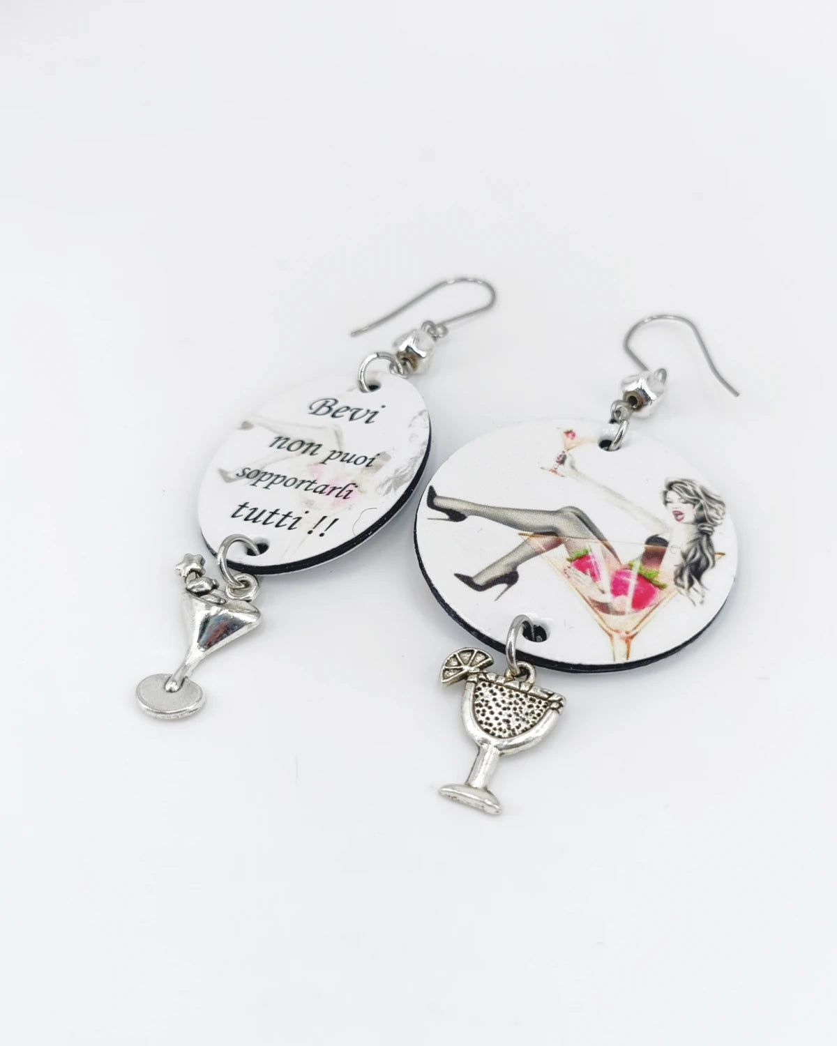 Orecchini di carta bevi Non puoi sopportarli tutti