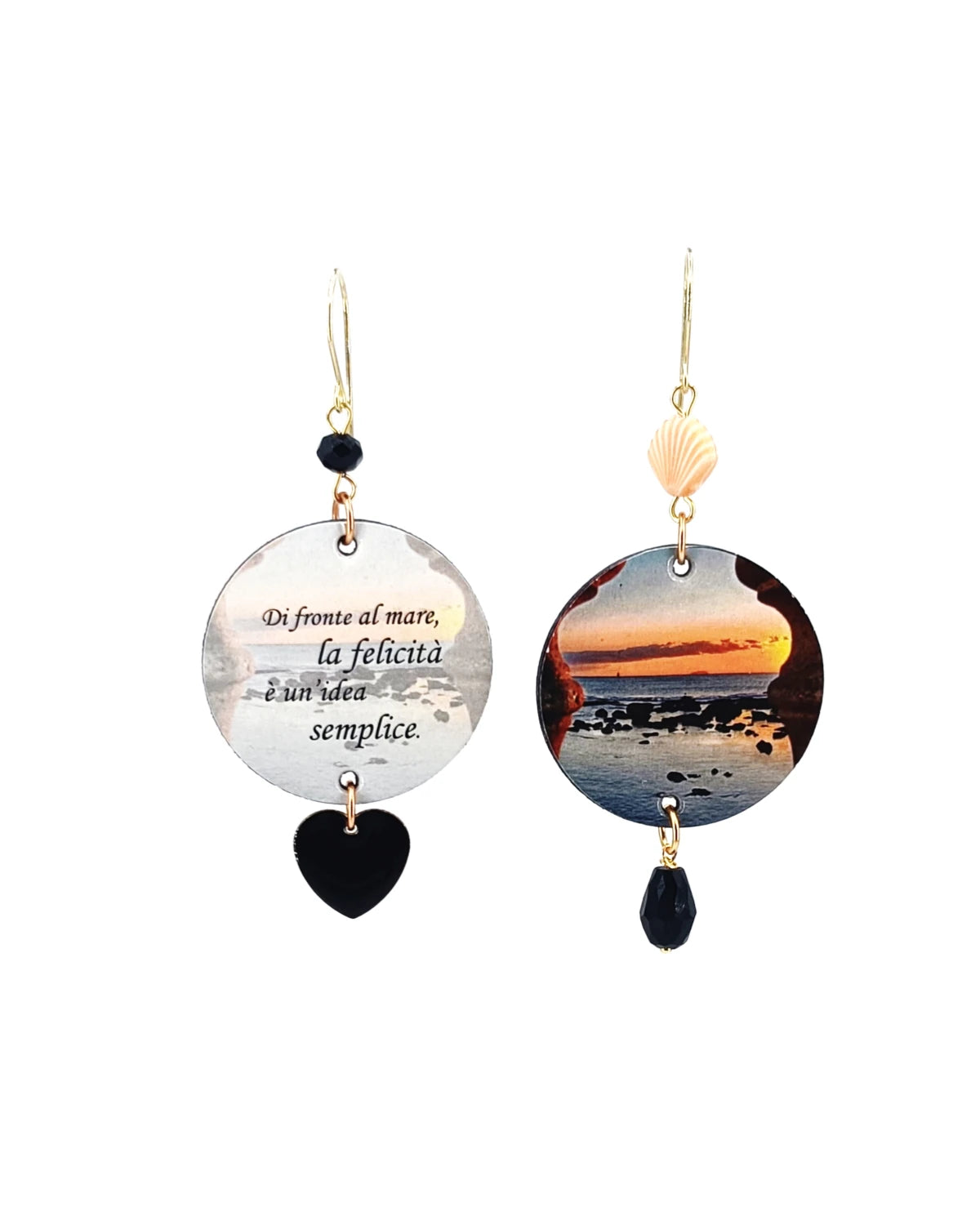 Orecchini di carta la felicità è un'idea semplice