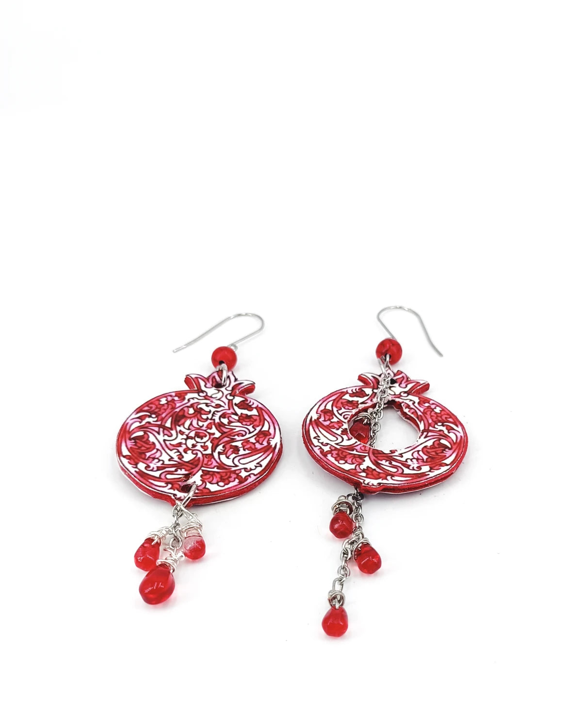 Orecchini di carta melograno