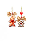 Orecchini natalizi Omino e casa Pan di zenzero