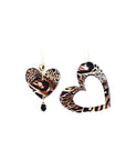 Orecchini di carta Cuori selvaggi animalier