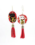 Orecchini di carta Gattini maneki neko