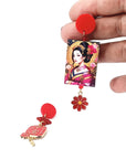 Orecchini di carta Geisha e lanterna