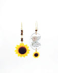 Orecchini di carta Le persone girasole