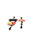 Orecchini di carta Kokeshi