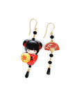 Orecchini di carta Kokeshi