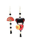 Orecchini di carta Kokeshi