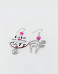 Orecchini di carta Love cats