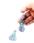 Orecchini di carta Mandala Bohemien