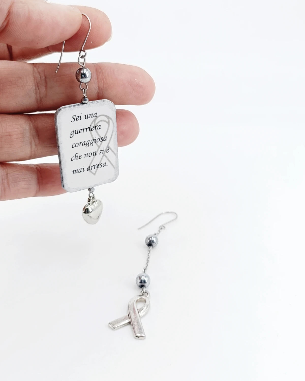 orecchini Sei una guerriera coraggiosa che non si è mai arresa