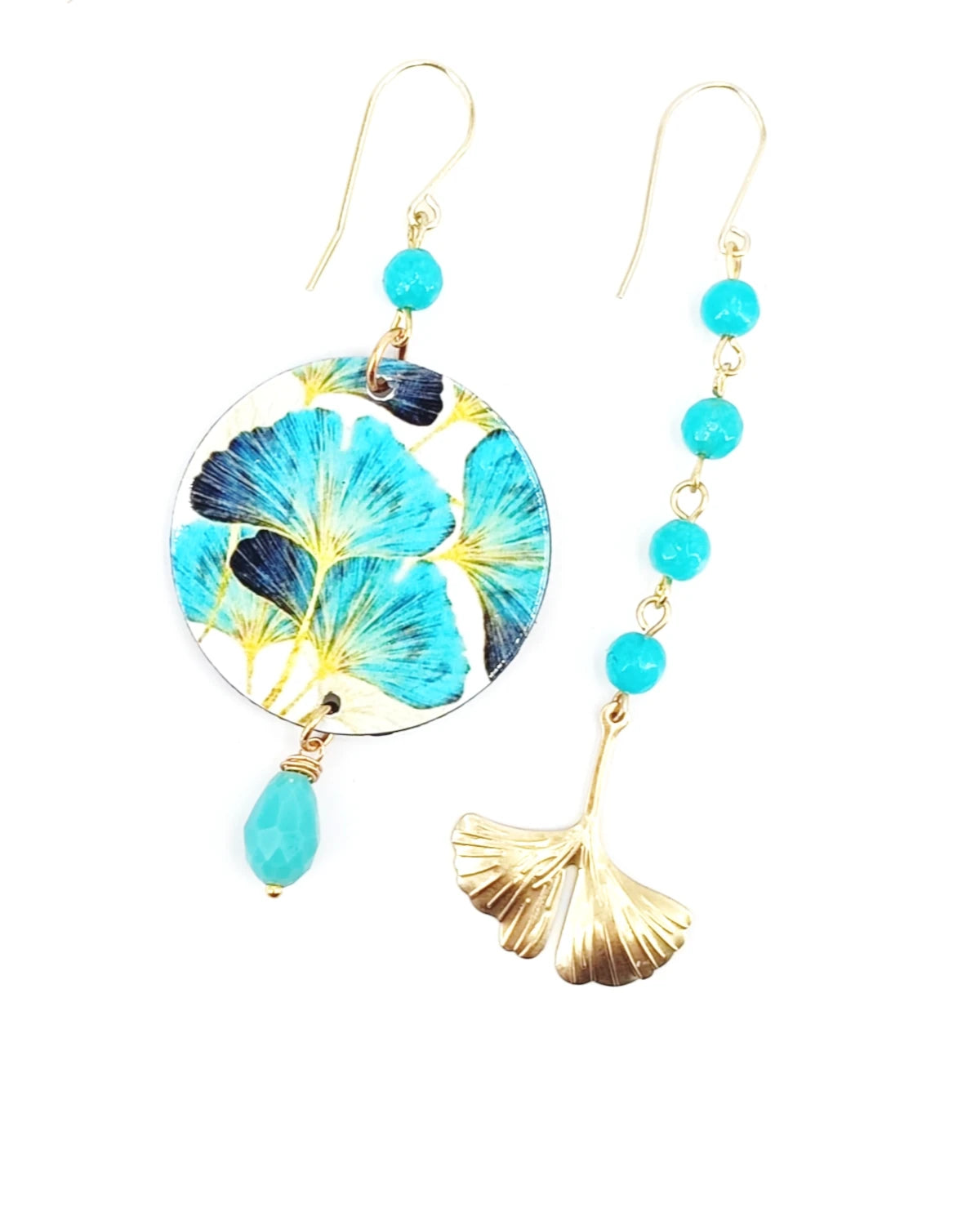 orecchini di carta ginkgo