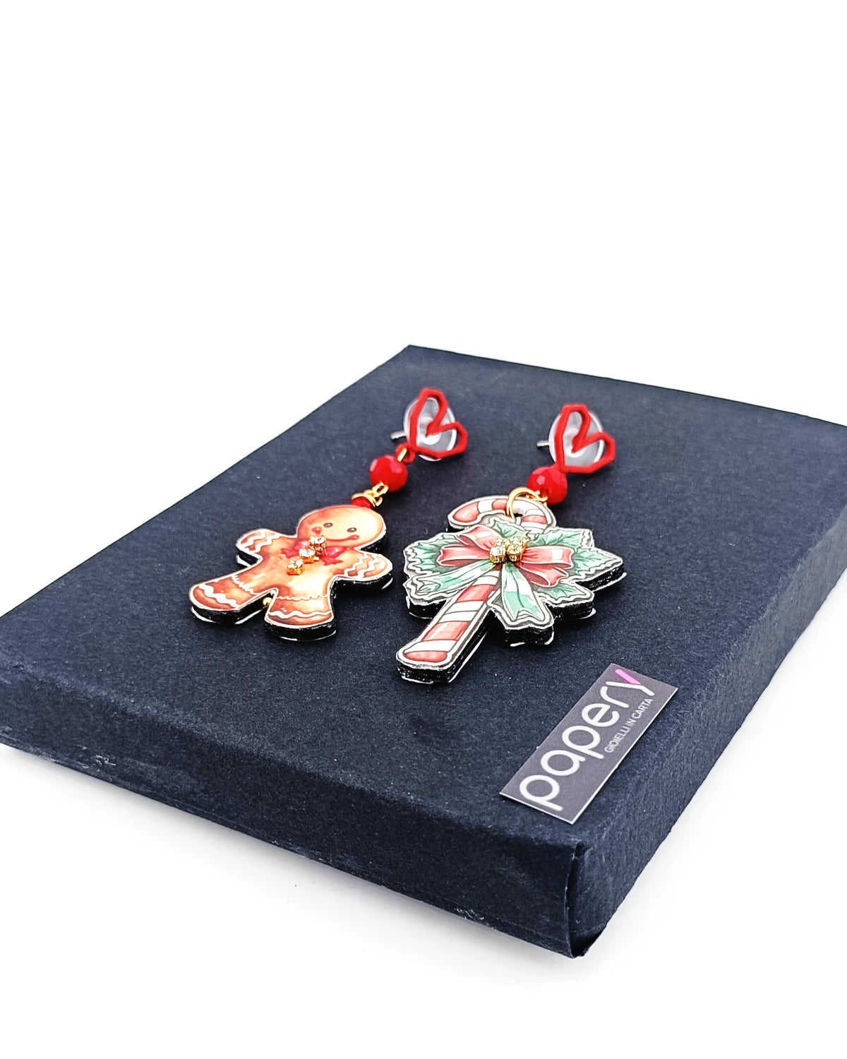 orecchini natalizi Omino pan di zenzero a lobo