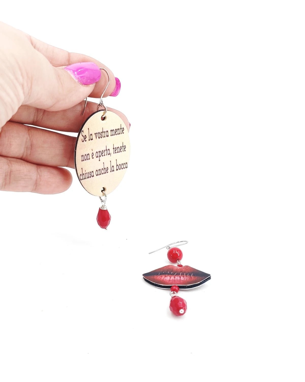 orecchini se la vostra mente non è aperta tenete chiusa anche l bocca