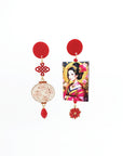 Orecchini di carta Geisha e lanterna