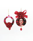 Orecchini di carta Frida Kahlo