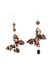 Orecchini Farfalle animalier di carta