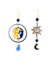 Orecchini di carta Tra sole e luna
