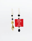 Orecchini di carta keep calm and sti cats