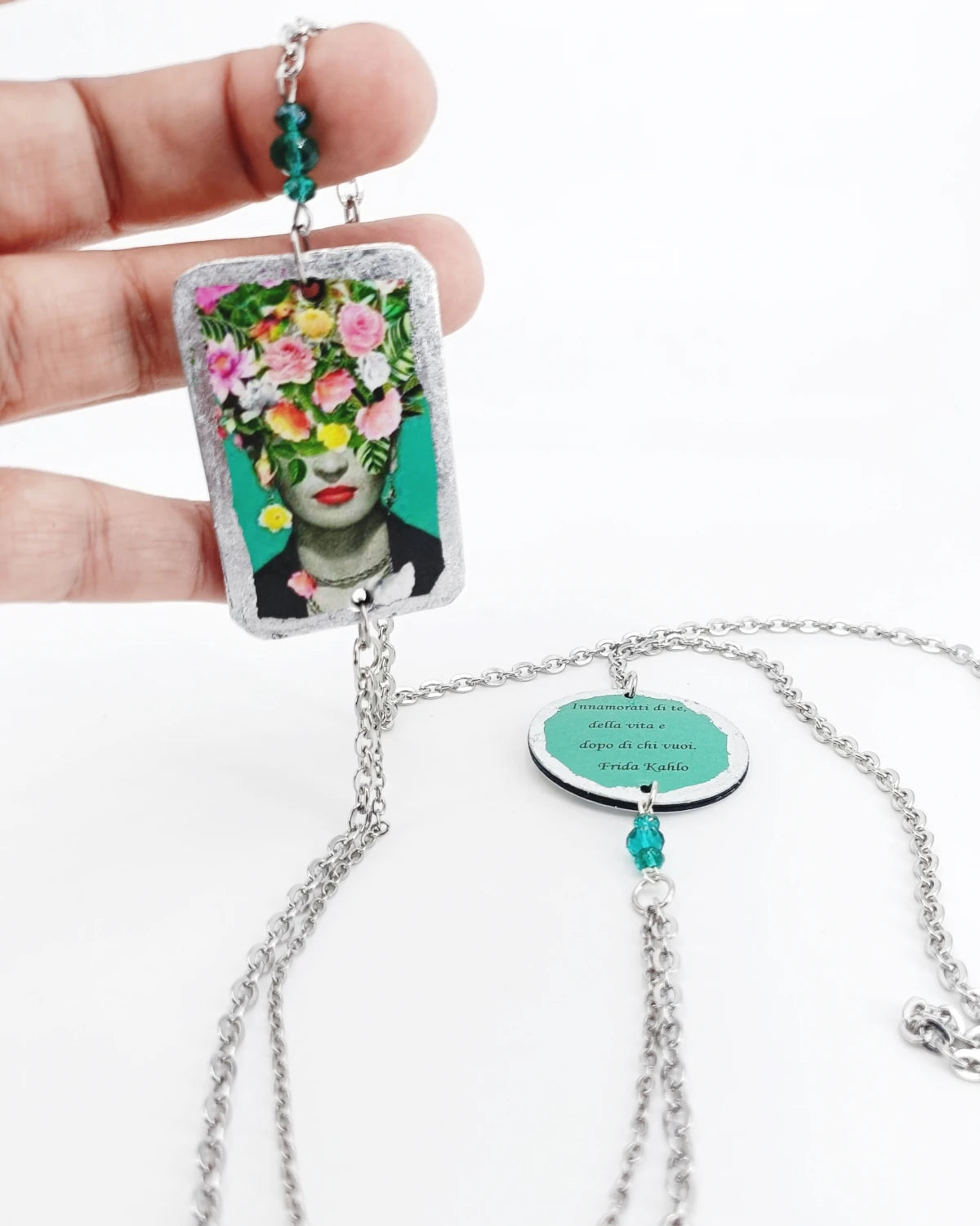 Collana Frida kahlo innamorati di te della vita e dopo di chi vuoi