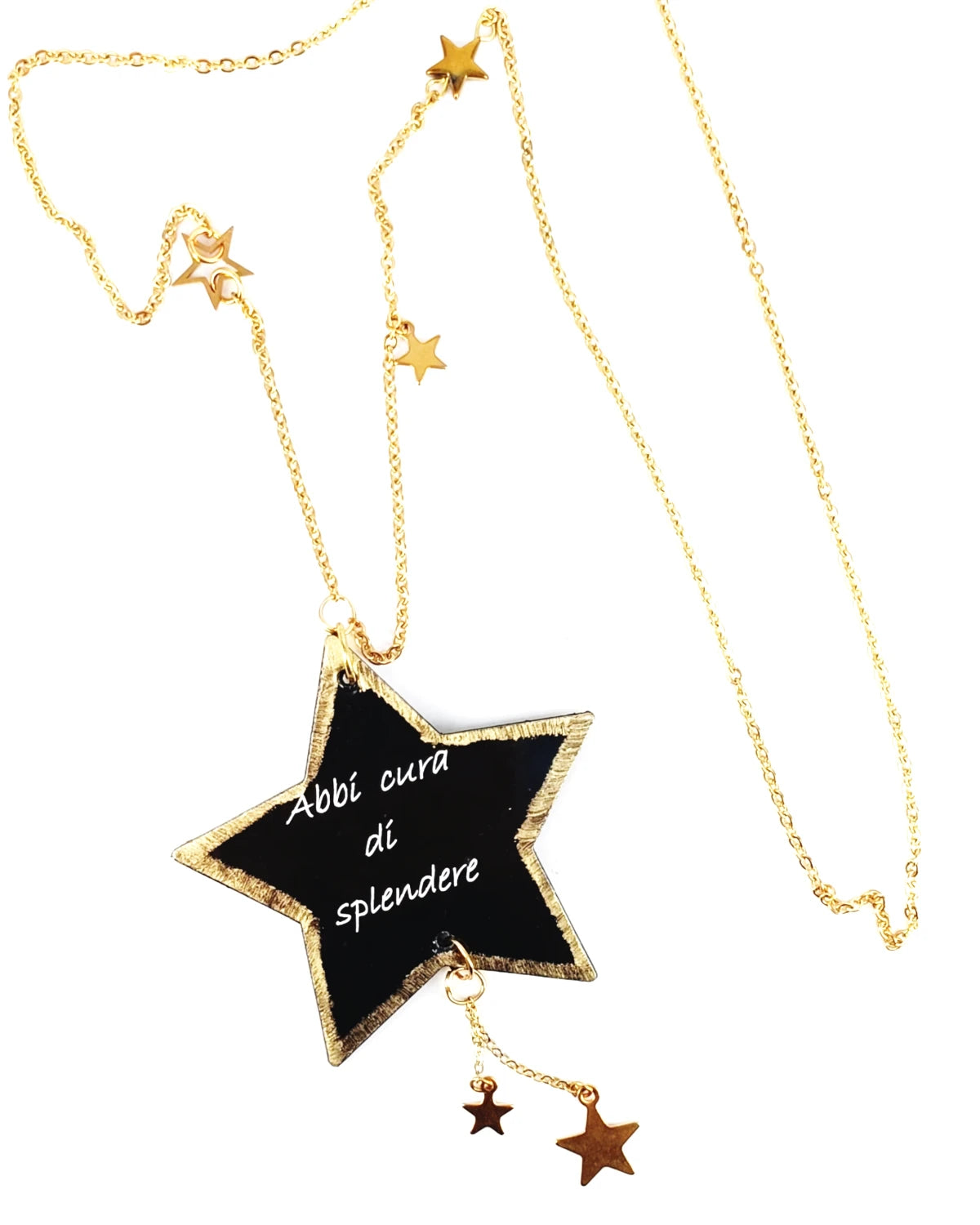 Collana in oro Abbi cura di splendere