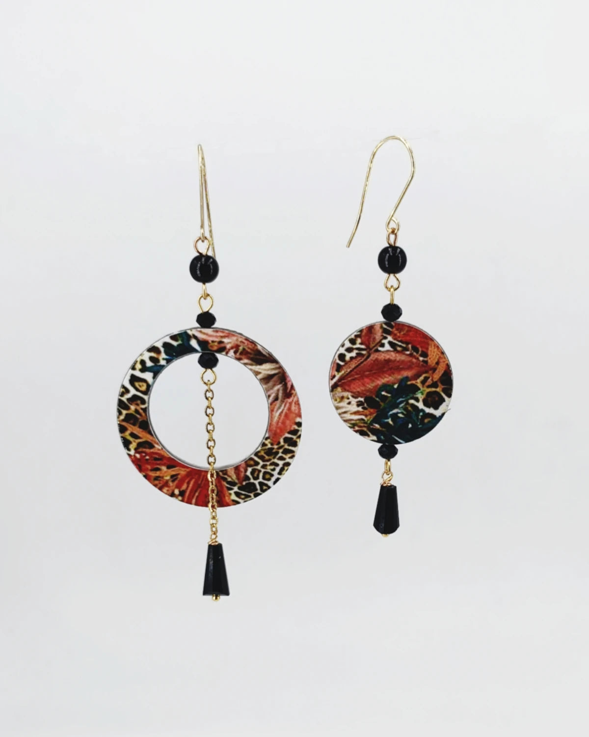 Orecchini Animalier chic di carta