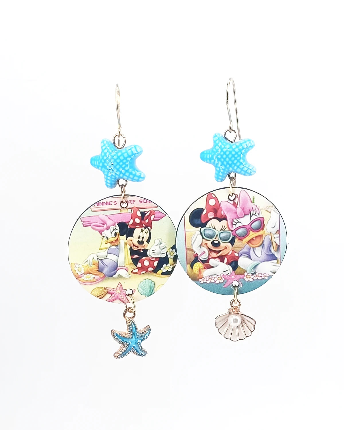 Orecchini Minnie e Paperina al mare