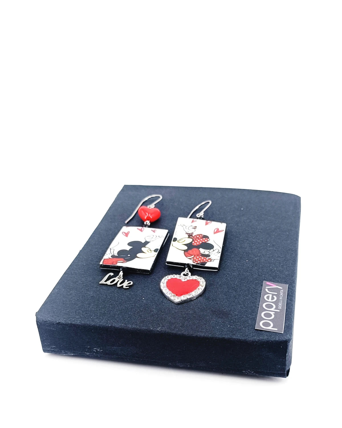 Orecchini Minnie e Topolino innamorati