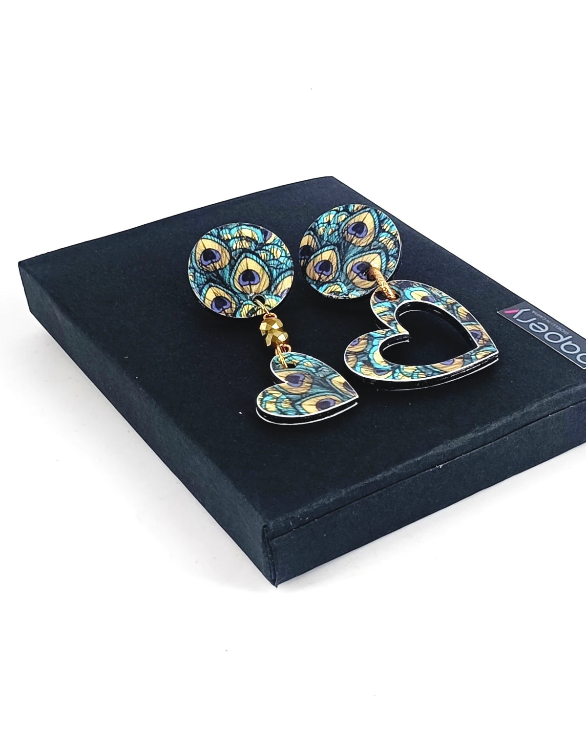 Orecchini a lobo Cuori animalier