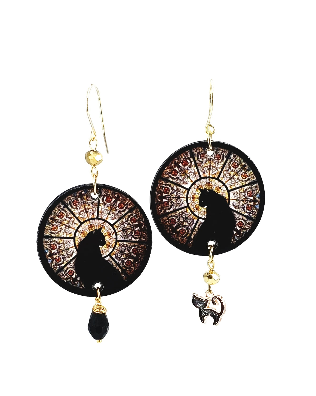 Orecchini di Carta Gatti Neri