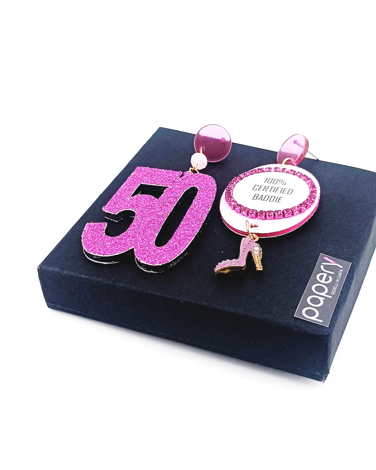 Orecchini di carta 100% certified baddie