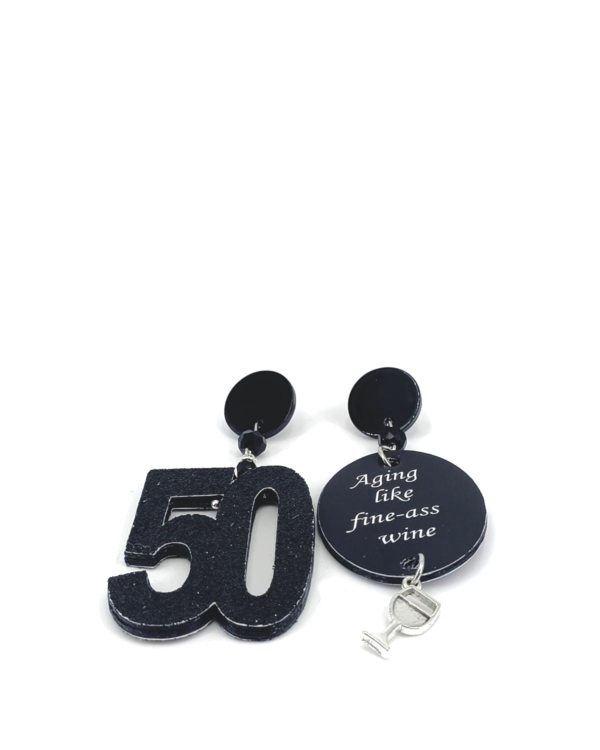 Orecchini di carta Aging like fine-ass wine