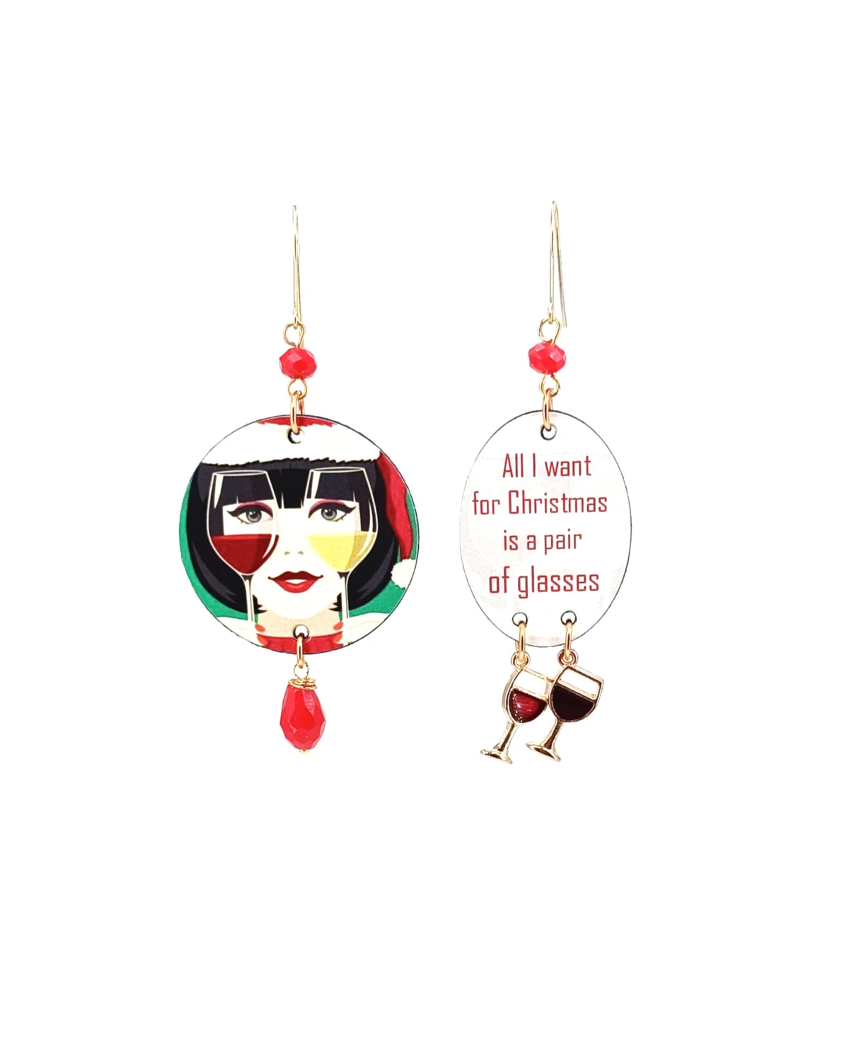 Orecchini di carta All I want for christmas