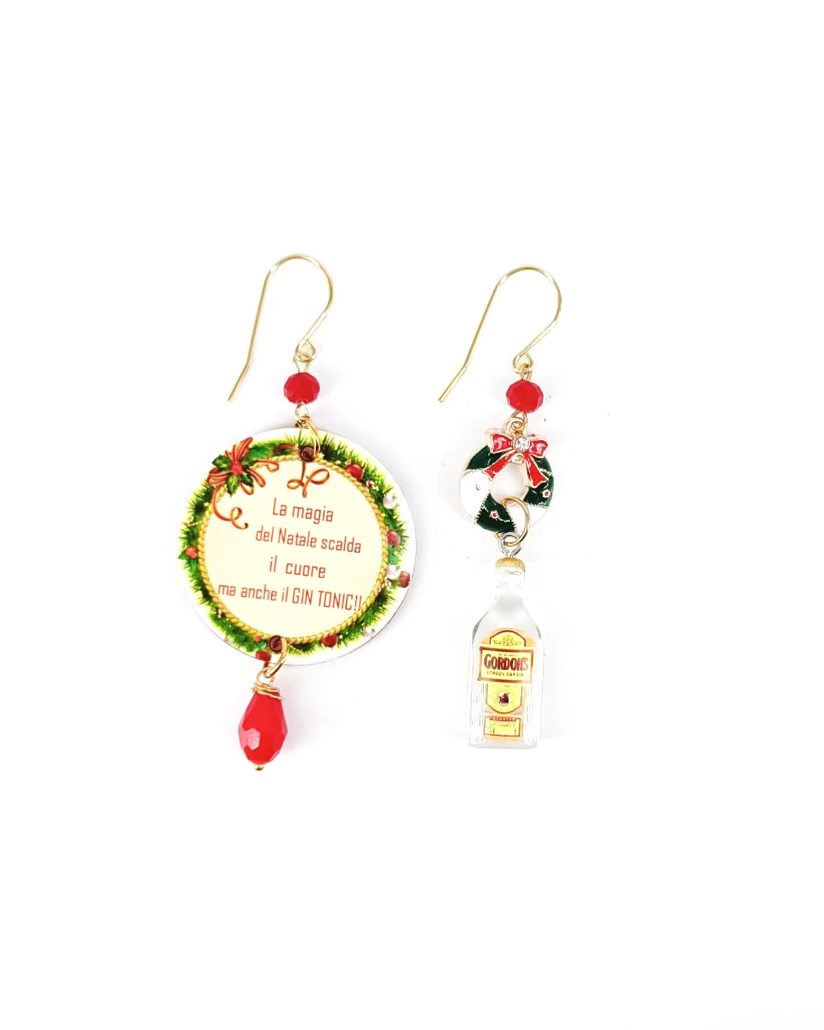 Orecchini di carta Christmas and Gin Tonic