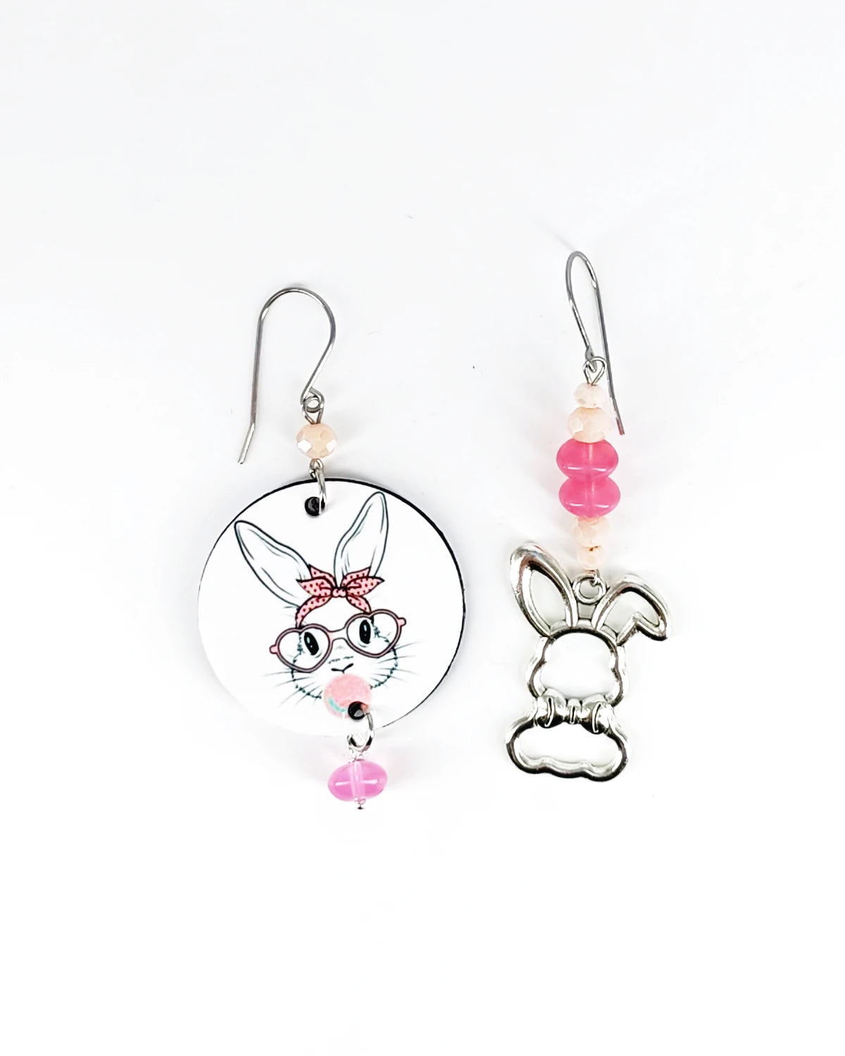 Orecchini di carta Coniglio rosa