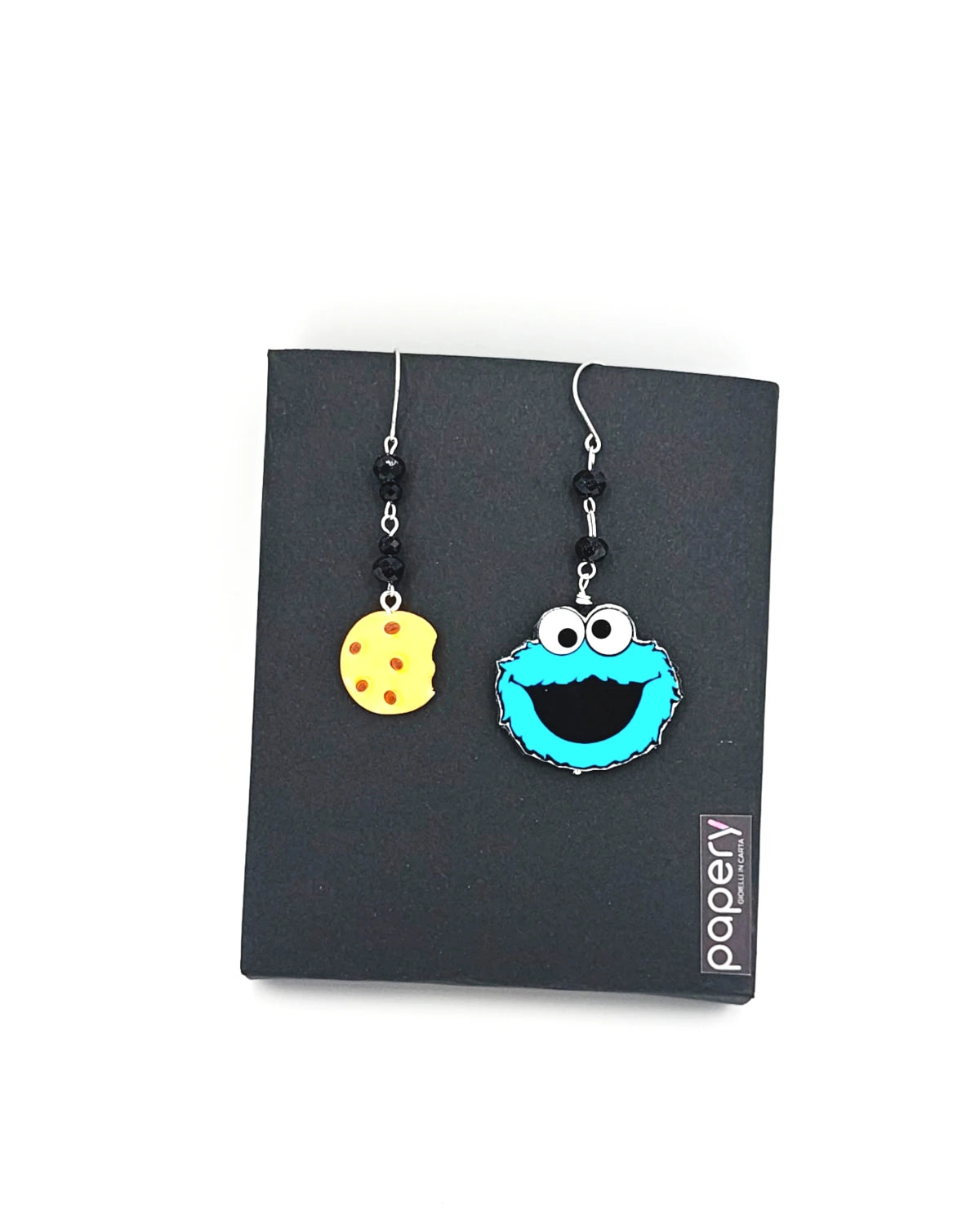Orecchini di carta Cookie Monster