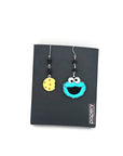 Orecchini di carta Cookie Monster