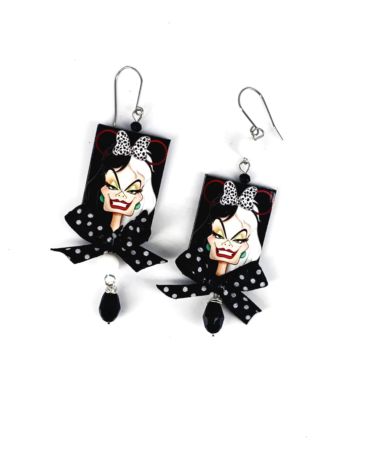 Orecchini di carta Crudelia De Mon