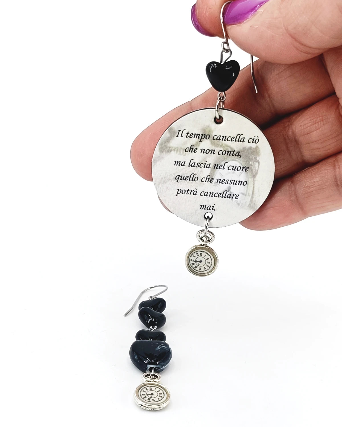 Orecchini di carta Cuore indelebile