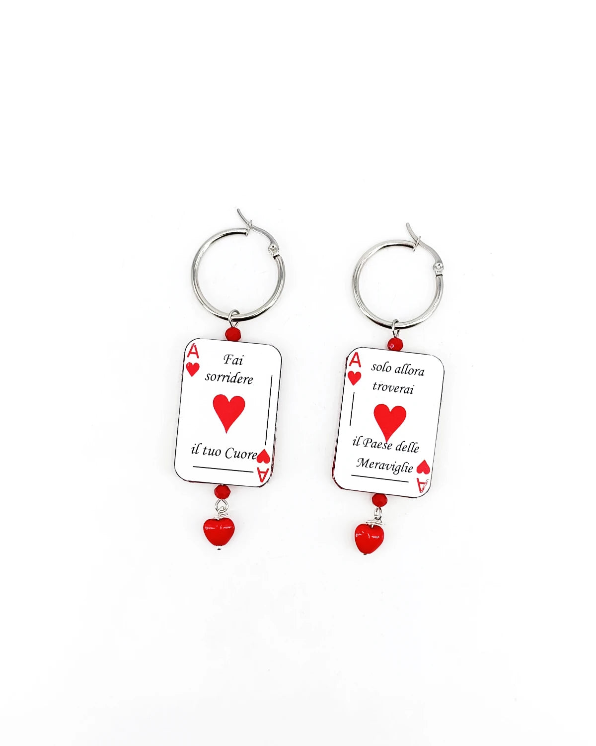 Orecchini di carta Fai sorridere il tuo cuore