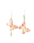 Orecchini di carta Farfalle eleganti fucsia