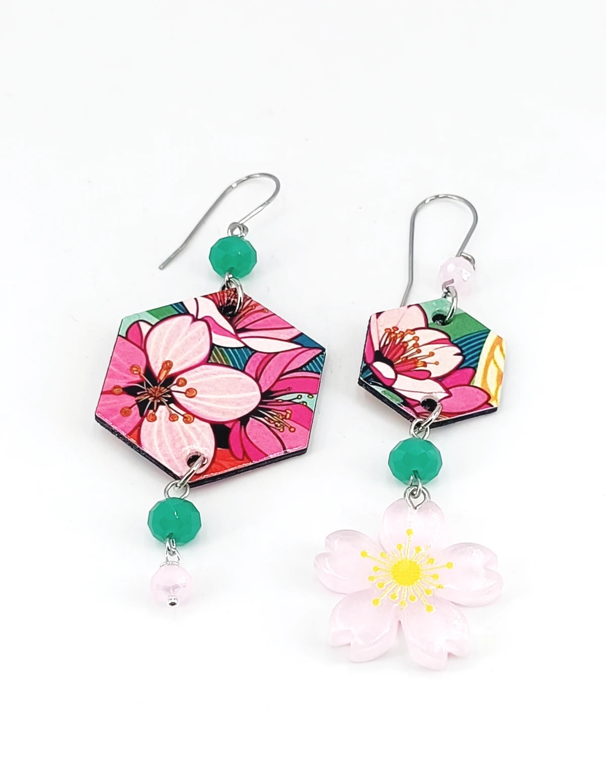 Orecchini di carta Fiore di sakura
