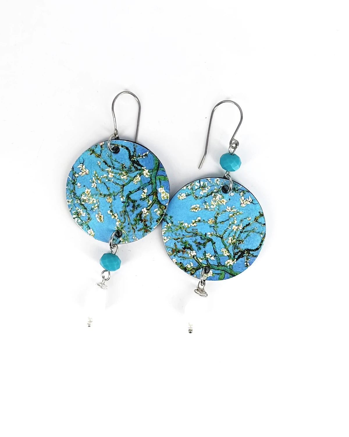 Orecchini di carta Fiori di pesco