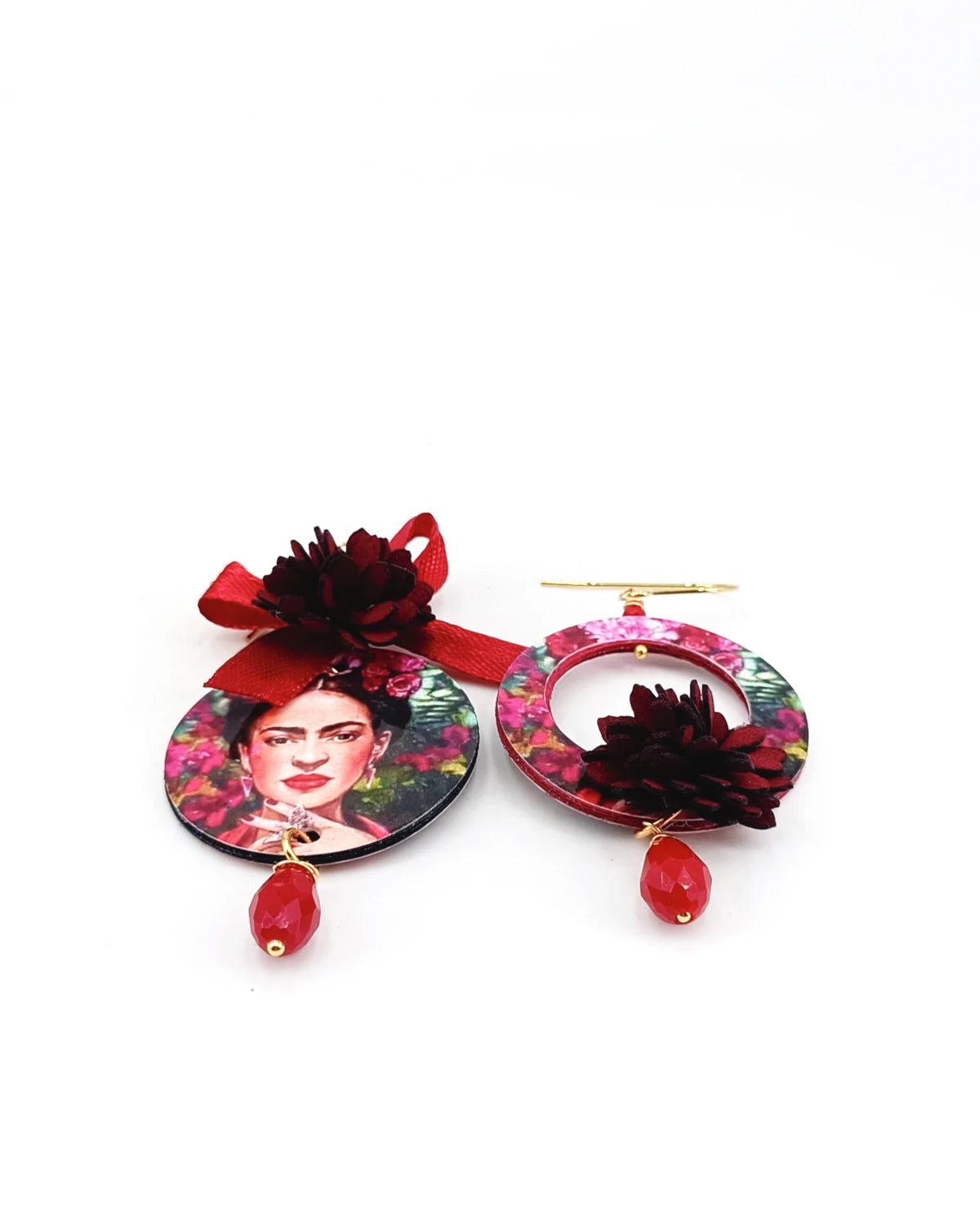 Orecchini di carta Frida Kahlo