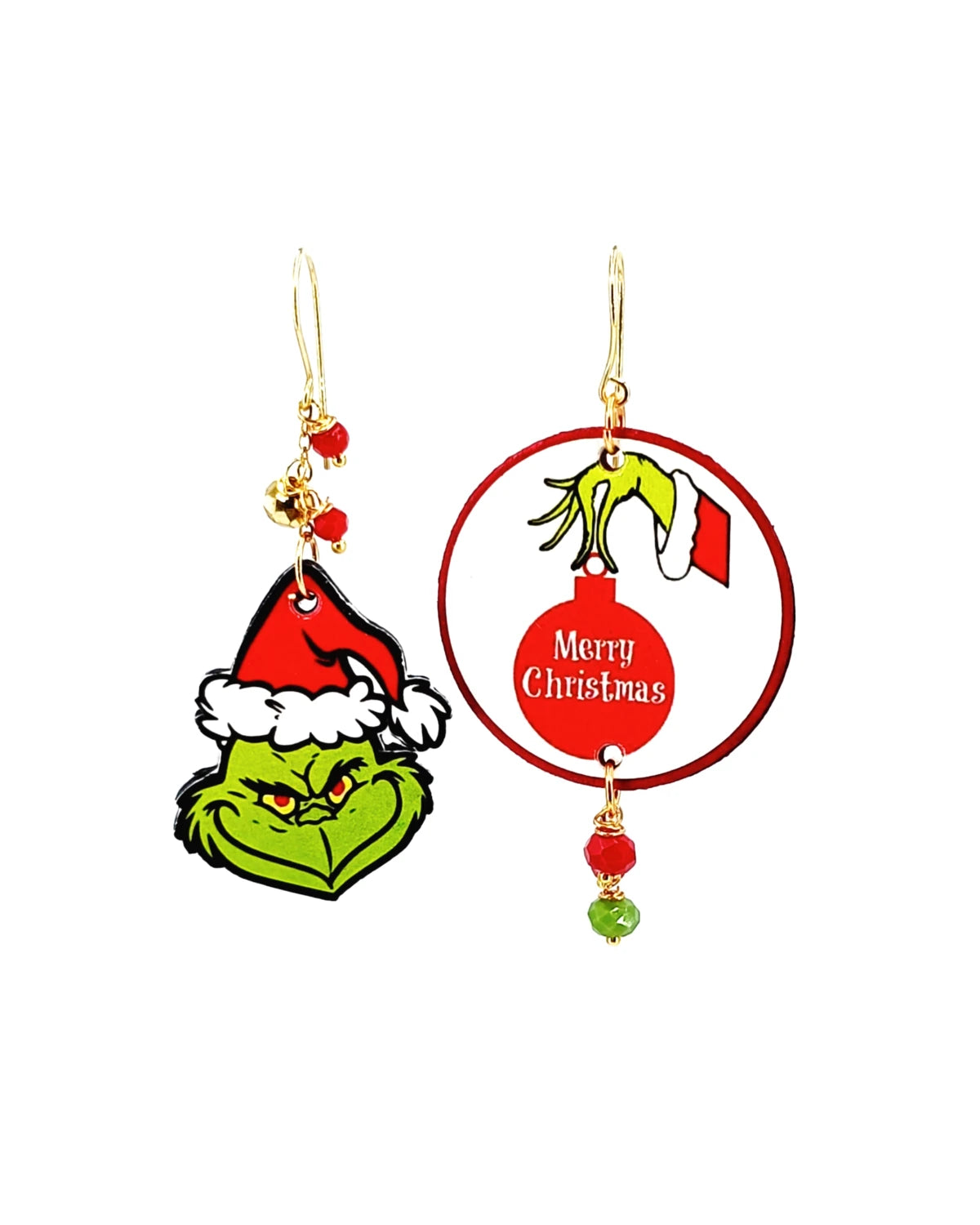 Orecchini di carta Grinch