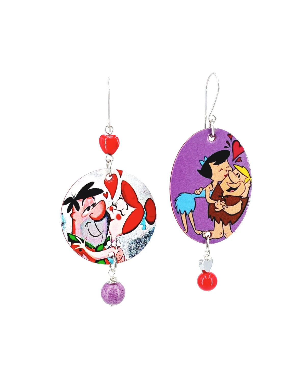 Orecchini di carta I Flintstones