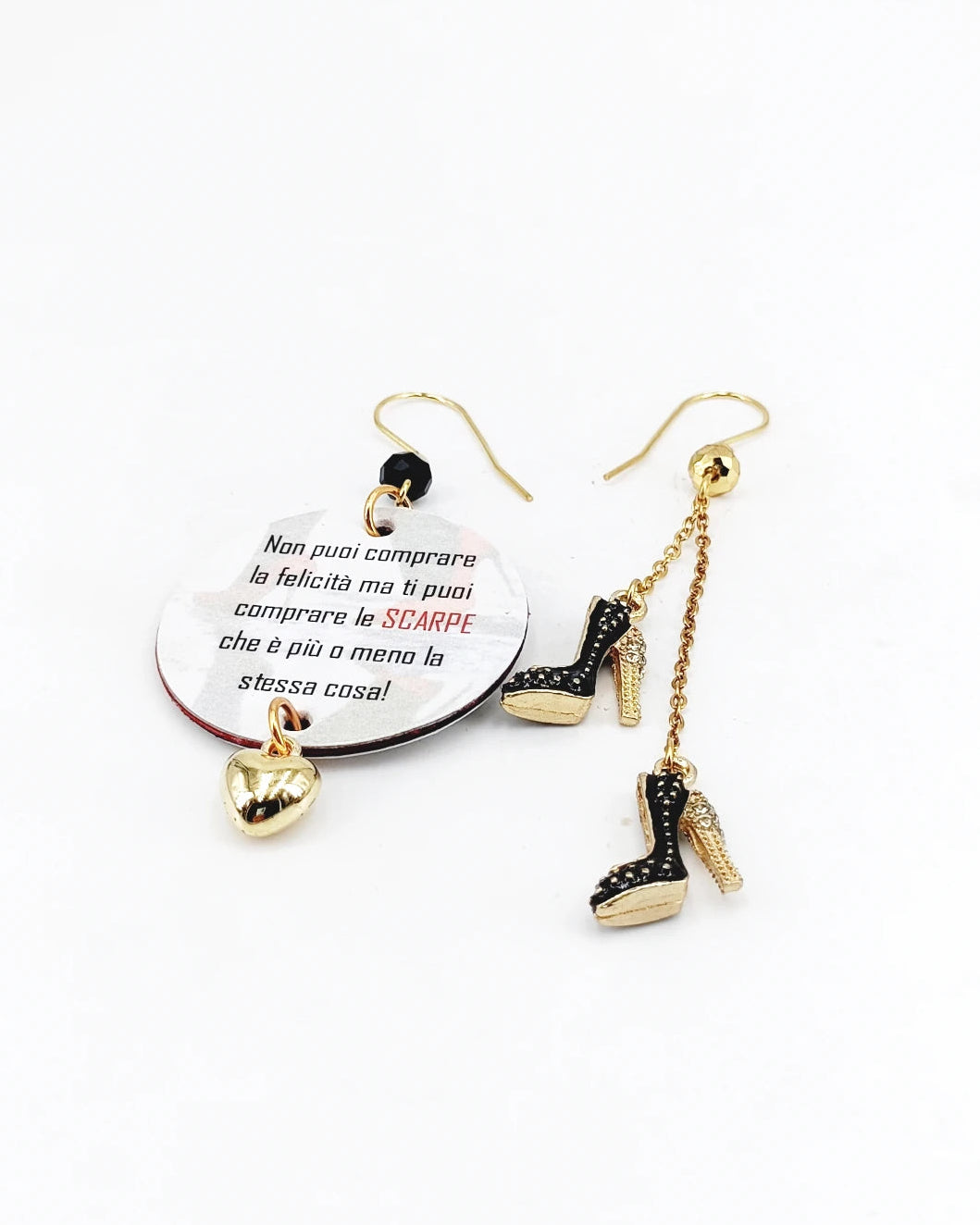 Orecchini di carta Indossa la felicità