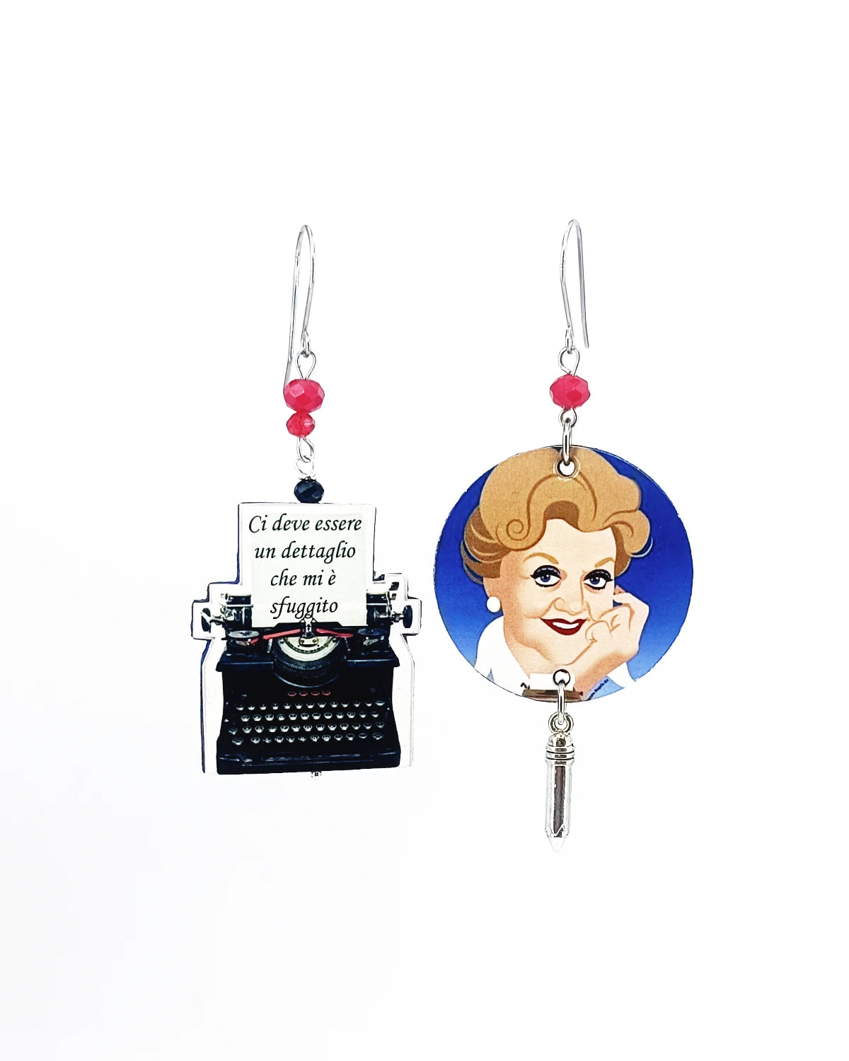 Orecchini di carta Jessica Fletcher