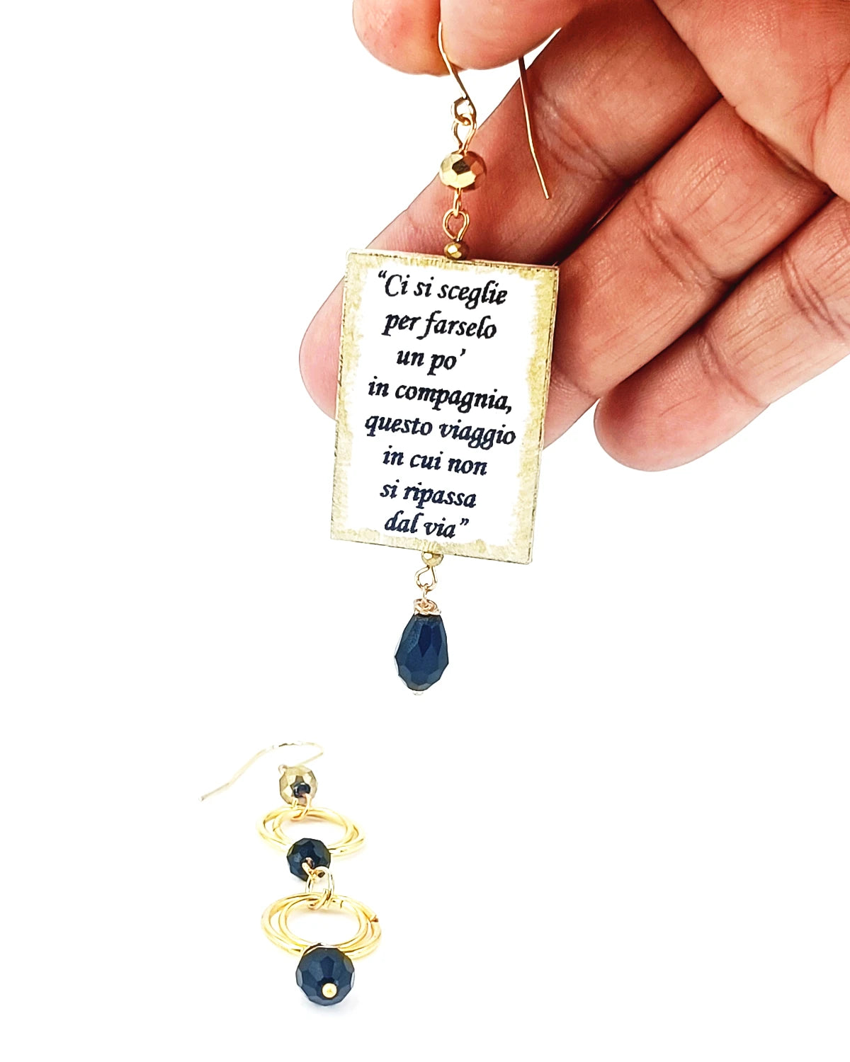 Orecchini di carta L'amore conta ligabue